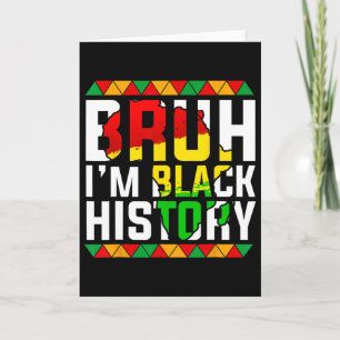 Tarjeta Bruh soy mapa de África historia negra melanina af