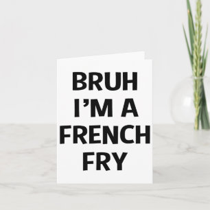 Tarjeta Bruh, soy un francés muy gracioso pretender Hallow