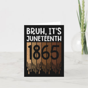 Tarjeta Bruh su 18 de junio 1865 Día de la Libertad Melani