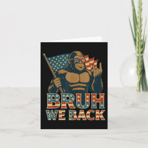 Tarjeta Bruh Volvemos Al Colegio Gracioso Bandera American