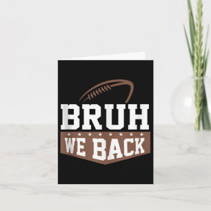 Tarjeta Bruh Volvemos Al Colegio Primer Día Niños Fútbol D