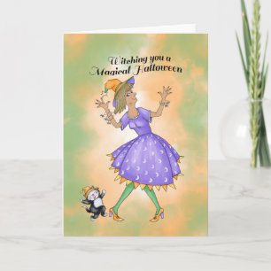 Tarjeta Bruja bailarina