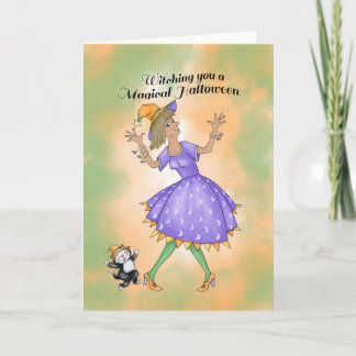 Tarjeta Bruja bailarina