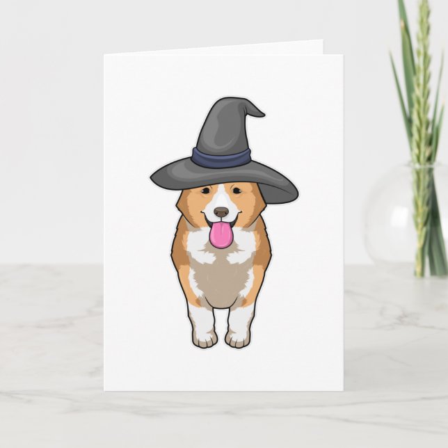 Tarjeta Bruja Corgi (Anverso)