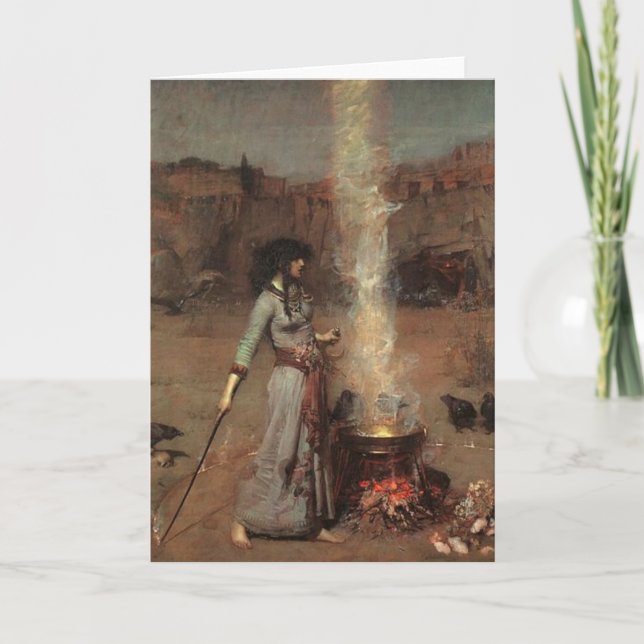 Tarjeta Bruja de Halloween (Anverso)