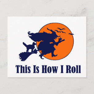 Tarjeta Bruja de Halloween - Así es como hago rodar