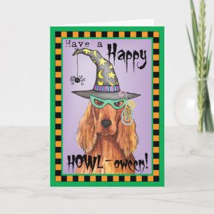 Tarjeta Bruja de Irish Setter
