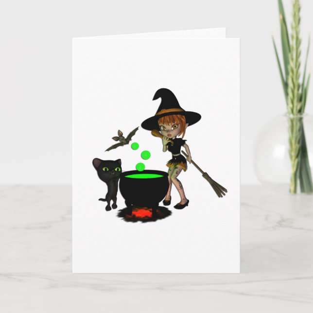 Tarjeta Bruja de la caldera (Anverso)