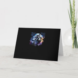 Tarjeta Bruja de Whimsigoth volando sobre mujeres de luna