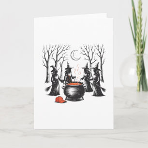 Tarjeta Bruja Espeluznante Halloween Anti Trump Feminista