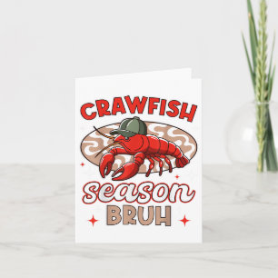 Tarjeta Bruja Gorra de langosta niño Funny Crawfish Hervir