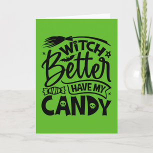 Tarjeta Bruja Mejor Ten Mi Caramelo