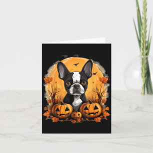 Tarjeta Bruja Pitbull Feliz Aullido O Ween Calabaza Hallow