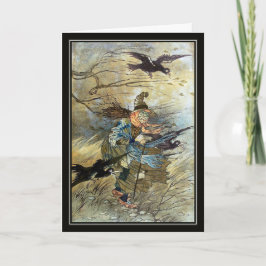 Tarjeta Bruja vintage de Charles Folkard