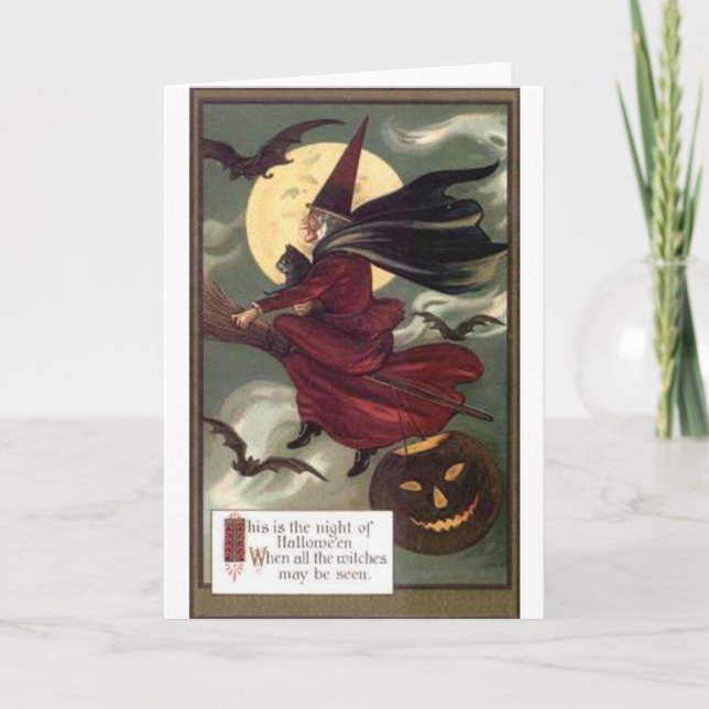 Tarjeta Bruja voladora (Anverso)