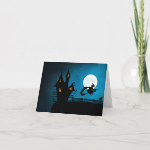 Tarjeta Bruja Voladora