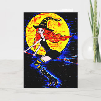 Tarjeta Brujas de Halloween
