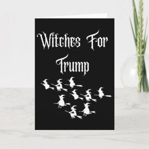 Tarjeta Brujas para Trump - Divertida Elección de Hallowee