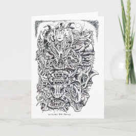 Tarjeta Brujas y Diablos, por Brian Benson 