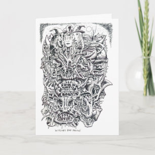 Tarjeta Brujas y Diablos, por Brian Benson 