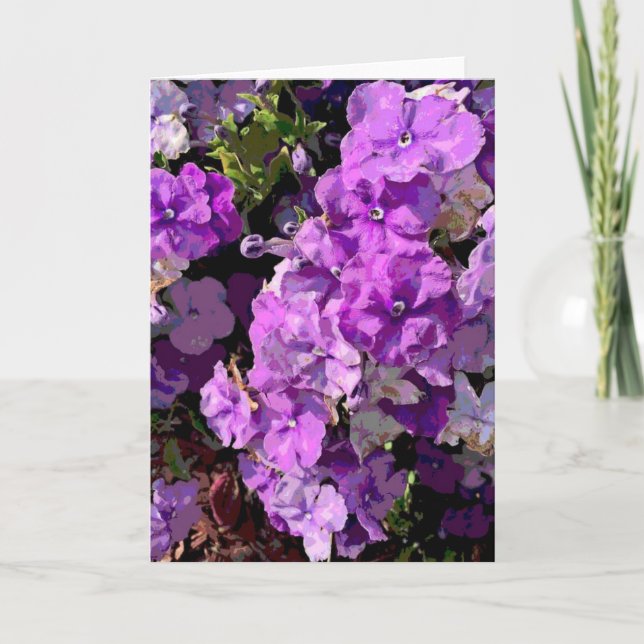 Tarjeta Brunfelsia (Anverso)