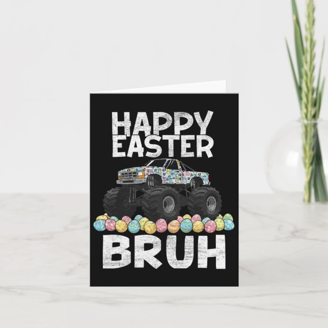 Tarjeta Bruto Conejo de Pascua Conejo Conejo Feliz Monstru (Anverso)