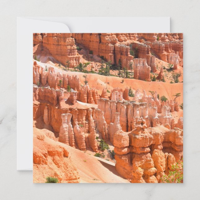 Tarjeta Bryce Canyon Park Utah Landscape Hoodoos Photo (Anverso)