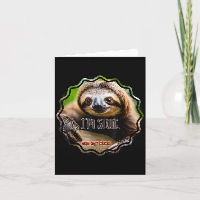 Tarjeta Bs Im Stoic Sloth (Anverso)