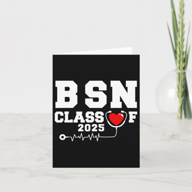Tarjeta Bsn Bachiller De Graduación De Enfermería Cl De 20 (Anverso)
