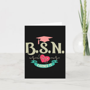 Tarjeta Bsn Ganó Un Graduado Superior De Enfermería En Enf