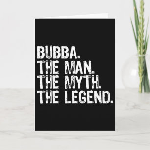 Tarjeta Bub El Hombre El Mito La Leyenda Cool Divertido