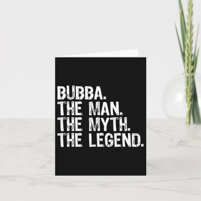 Tarjeta Bub The Man The Myit The Legend Guay Funny (Anverso)