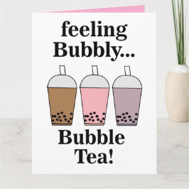 Tarjeta Bubble Tea Funny 