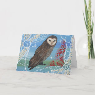 Tarjeta Bubuk Owl Dreaming II