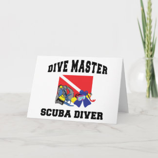 Tarjeta Buceador SCUBA Master