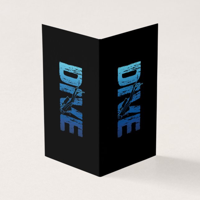 Tarjeta Bucear Scuba Diver Vertical (Exterior)