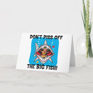 Tarjeta Buceo con escafandra divertido