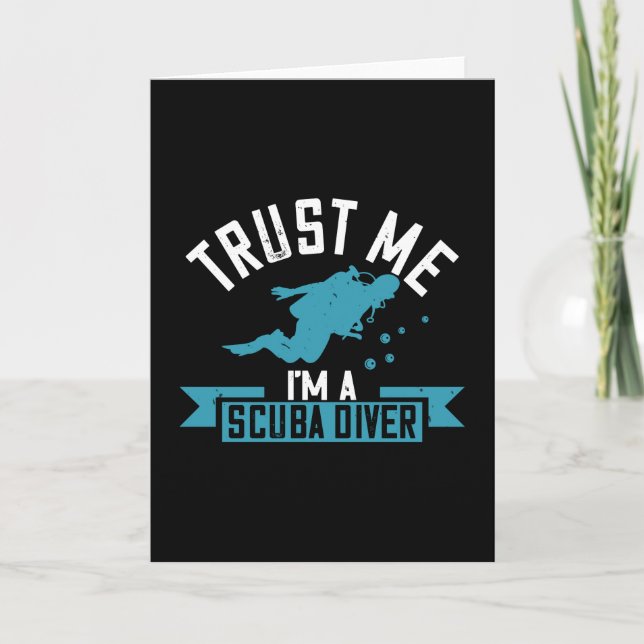 Tarjeta Buceo - Confía en mí, soy buzo (Anverso)