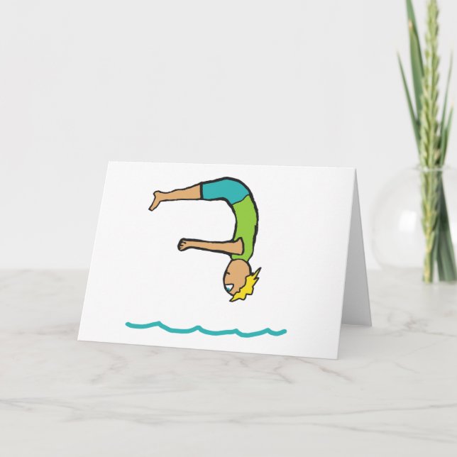 Tarjeta Buceo en Springboard (Anverso)