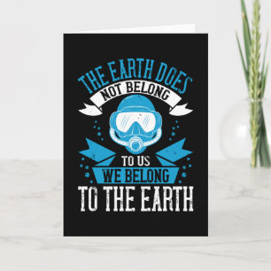 Tarjeta Buceo - La Tierra No Nos Pertenece