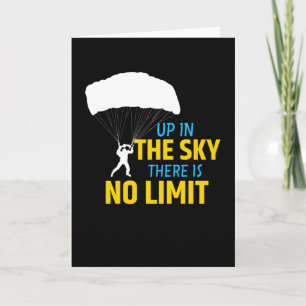 Tarjeta Buceo Sin Límite En El Paracaídas Skydiver