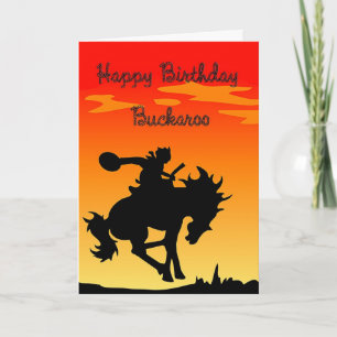 Tarjeta Buckaroo Birthday