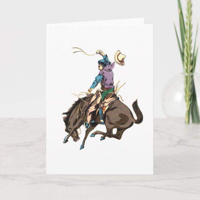 Tarjeta Buckaroo japonés antiguo 5 (Anverso)