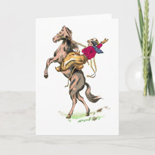 Tarjeta Buckaroo japonés antiguo 6