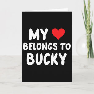 Tarjeta Bucky - Mi corazón pertenece a Bucky - Amor 