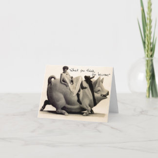 Tarjeta Buda Lo que crees que te conviertes en una imagen 