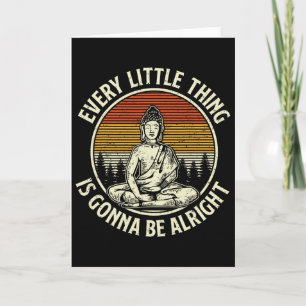 Tarjeta Buda Retro Cita Espiritual Vintage Budismo Yogui