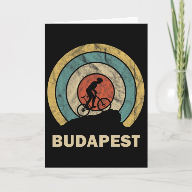 Tarjeta Budapest Hungría Ciclismo Retro Mtb  (Anverso)