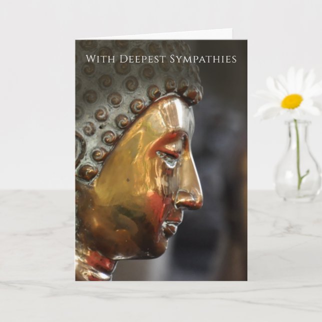 Tarjeta Buddhist Sympathy Card with Buddha Image (Planta pequeña)
