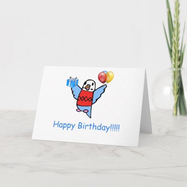 Tarjeta Buddie el periquito (Anverso)